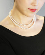 Akoya Salt Sea Pearl Necklaces (Two Strands) #2292
