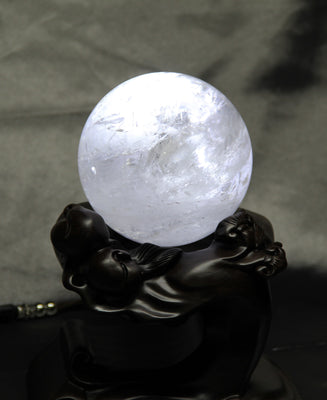 Natural White Crystal (Rock Crystal) Ball  10.5CM  1.65KG #706