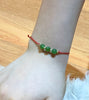 14K Canadian Jade Lucky Red Cord Bracelet #2130