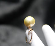 13.5~14mm South Sea Gold Pearl Ring #2051
